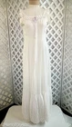 Antique 1900's White Cotton Button Front Princess Petticoat Slip Dress SM