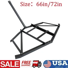 Driveway Drag 66in/72in Width, Driveway Tractor Harrow With 2 Adjustable Bars
