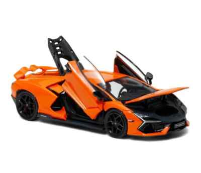 HH HUNG HING Toys 1/64 LAMBORGHINI REVUELTO SUPER CAR ORANGE +