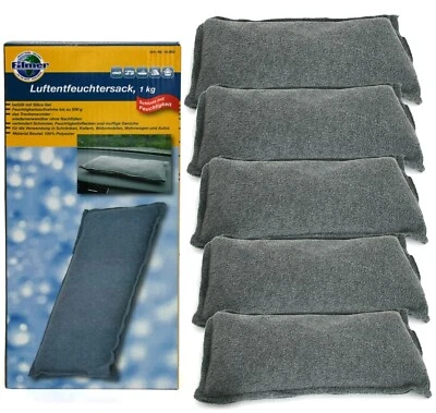 FILMER 5 x 1 Kg (1kg=6,39€) KFZ Luftentfeuchter wiederverwendbar Auto Wohnwagen Keller