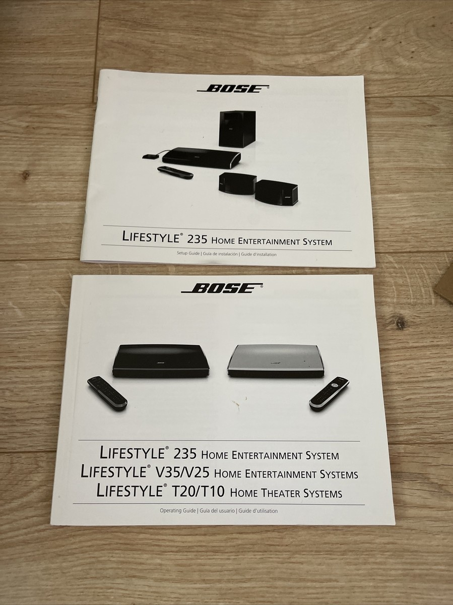 Bose Lifestyle user manuals V35 V25 T20 235 Home System setup