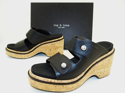 Rag & Bone Sommer Wedge Pantolette Plateau Sandalette Sandalen Damen Schuhe Gr41