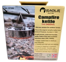 Eagle Products 0.7L ST200 Campfire Kettle EAGLE PRODUCTS CAMPFIRE KETTLE Silver