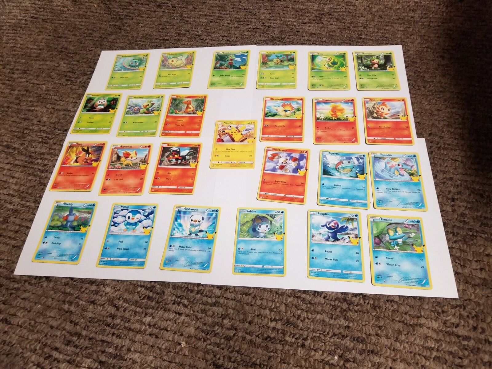 Cards Pokémon 25 anos McDonald's 2021 Cartas Tcg