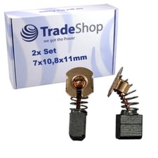 2x Kohlebürsten Kohlestifte 7x10,8x11mm für Makita BSS 610 RFE, BSS 611