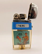 VINTAGE SCRIPTO VU Lighter Worlds Greatest Fi...