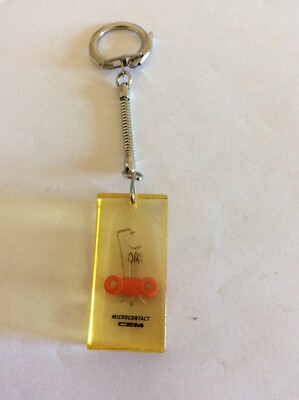 EMV Mikrokontakt Schlüsselanhänger - elektronischer Chip - kein Bourbon - Vintage - Keychain - R