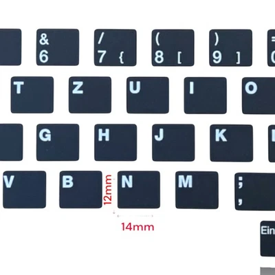 IT-MIXX Deutsch QWERTZ Tastaturaufkleber – Panasonic CF-19 | Ersatz-Tasten matt