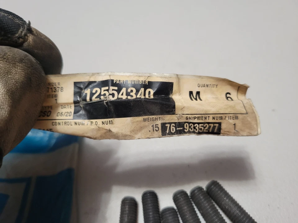 6x NOS tacos colector de escape #12554340 para 82-95 Chevrolet GMC diésel 6,2 L 6,5 L Foto 4 de 4