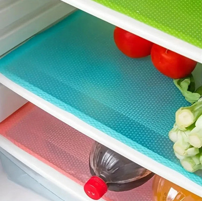 4pcs EVA Waterproof Fridge Liner Mat 30x45cm Washable Shelf Pads Fridge Mat