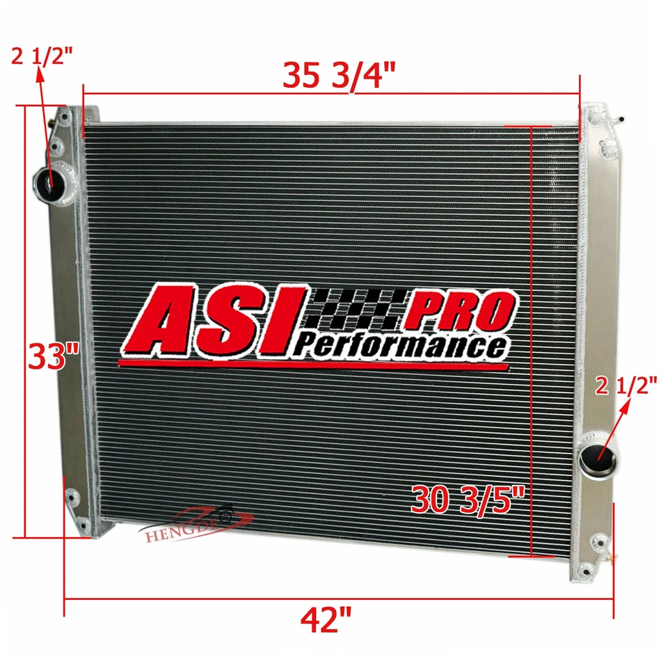 3 Row Radiator For 1994-11 Freightliner FLD112 FLD120 M2 106 2004-07 LT9500 8.8L — 第 2/4 张图片