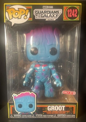 Groot #1242 Funko Pop Jumbo 10” Black Light  Guardians Of The Galaxy Vol.3