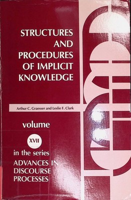Structures and Procedures of Implicit Knowledge. Advances in Discourse Processes