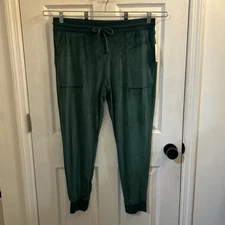 NWT Stars Above Women's L Green Lounge Sleep Jogger Pants Soft Cozy Comfy