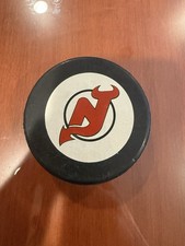 New Jersey Devils Official NHL Hockey Puck 1990s Bell Atlantic NYNEX Mobile
