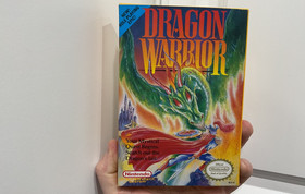DRAGON WARRIOR - NINTENDO NES GAME 3 SCREW COMPLETE W/ BOX & STYROFOAM