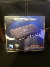Power Acoustik PWM-16 Car 4-band Equalizer W/ Built-in Pre-amp & Sub Control