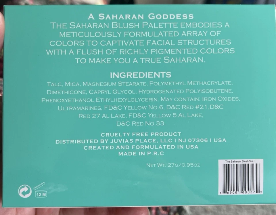 Juvia's Place THE SAHARAN BLUSH PALETTE VOL I - 6 Shades New in Box DISCONTINUED - Image 4 of 4