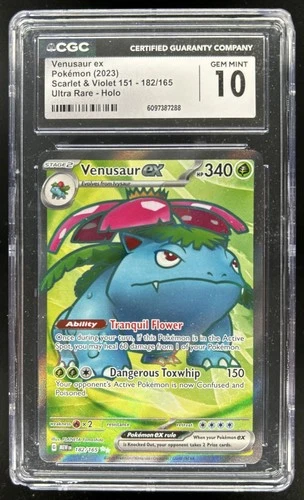 2023 Pokemon SV 151 Venusaur ex #182/165 CGC 10