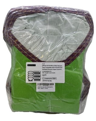23 Pack 107314 Micro Filter Vacuum Bags Proteam 6 Qt Backpack, Super Coach NEW!