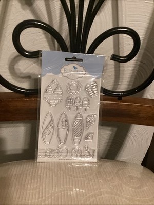 Elizabeth Craft Designs Sun & Surf Stamp Set- New In Package