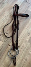 Tex Tan Headstall Reinsman Loose Ring Sweet Iron Snaffle #101 Horse Tack