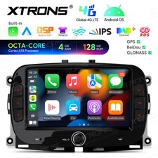 7 Ips Android 14 4g Lte 128g Octa Core Head Unit For Fiat 500 Abarth 2016-2019