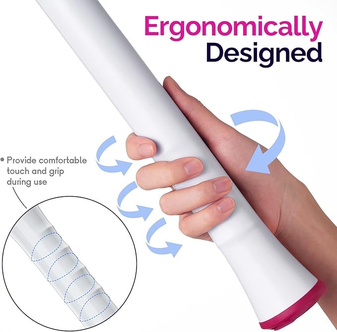 Keimi Pink Electric Spin Scrubber, 4 Heads, Extendible - KS-2615P - PINK/PINK