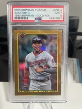 2020 Bowman Chrome Juan Soto 1990 Bowman Gold Refractor (33/50) Nationals