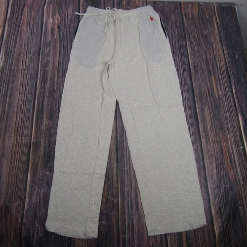 Polo Ralph Lauren Lounge Pants Mens Large Gray Knit Pajama Sleepwear Cotton
