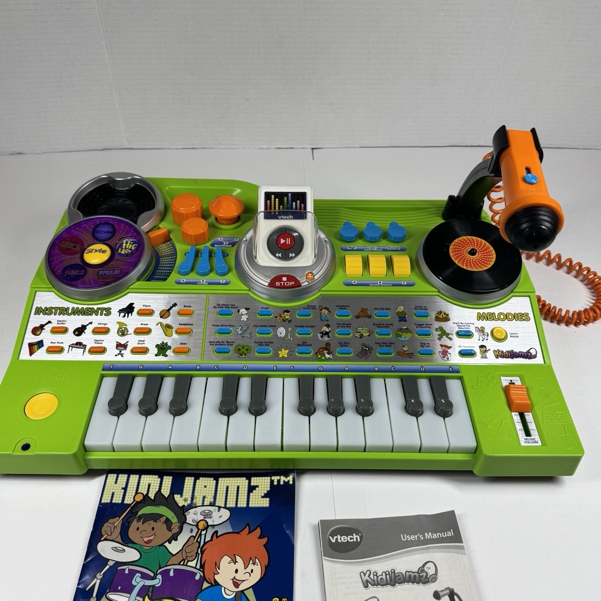 VTech KidiJamz DJ Music Studio Piano Keyboard Green MP3 Player
