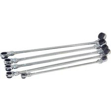 5 Pc. XL Ratcheting Wrench Set with 10 Metric Sizes 99650 PLATINUM TECH Metal