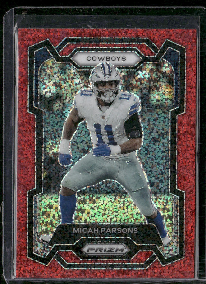 2023 Panini Prizm #78 Micah Parsons Red Sparkle