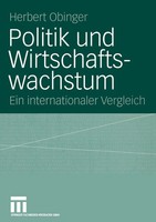 Politik Und Wirtschaftswachstum Ein Internationaler Vergleich Herbert Obinger