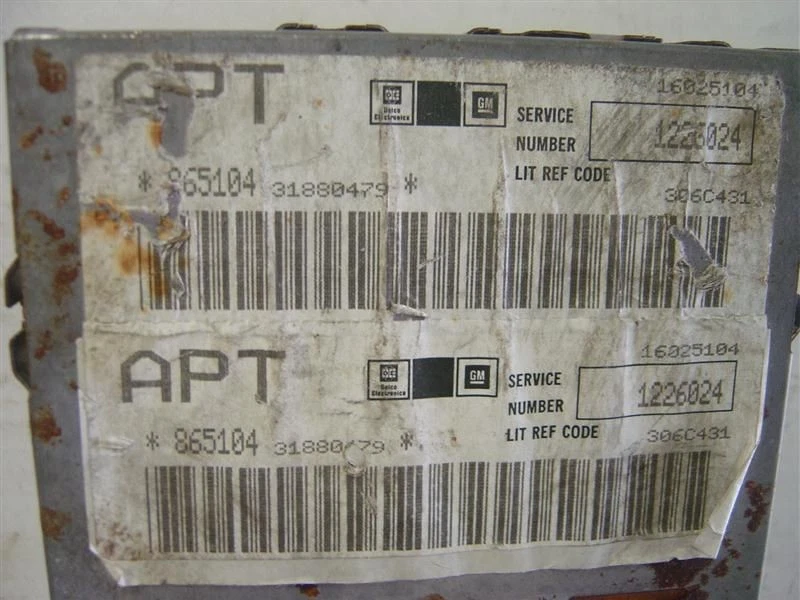 Módulo de control electrónico para computadora de motor ECM 1226024 compatible con 83 PONTIAC BONNEVILLE Foto 3 de 3