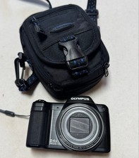 Olympus Stylus SZ-15 Digital Camera Black with Samsonite Case Tested - works