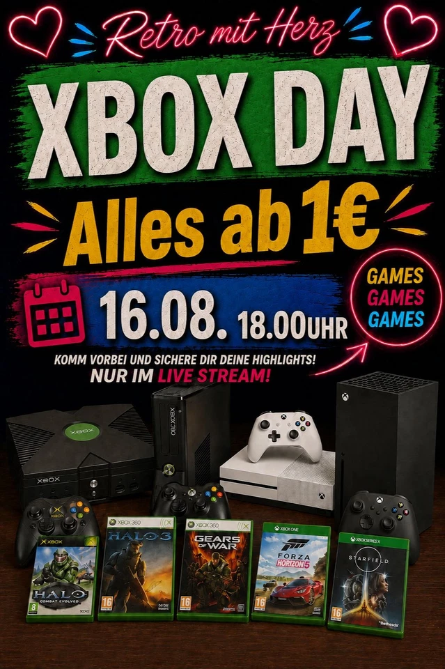 XBOX DAY - ALLES AB 1€ - XBOX CLASSIC, XBOX 360 XBOX ONE/SERIES X