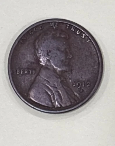 1912 S Lincoln cent VG