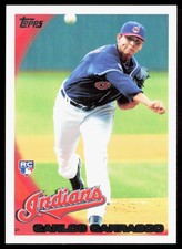 2010 Topps #164 Carlos Carrasco RC Rookie Card Cleveland Indians QTY Available. rookie card picture