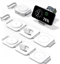 Foldable Magnetic Wireless Charging Station for Apple Devices