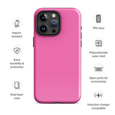 iPhone  15 iPhone 15 plus iPhone 15 pro iPhone 15 pro max HOT PINK Tough case