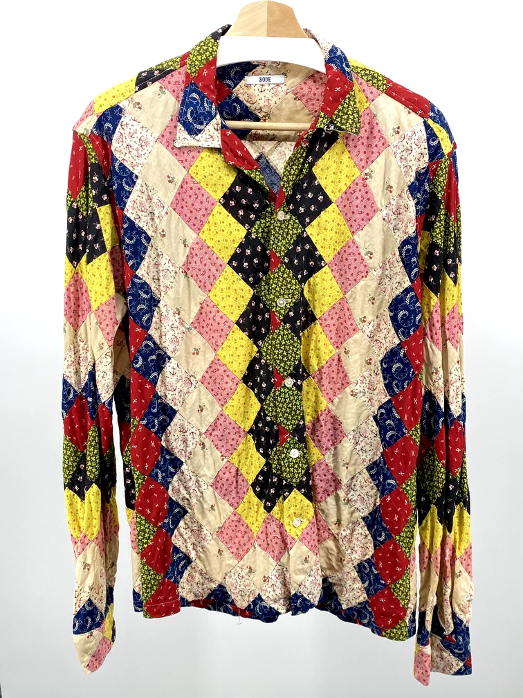 Bode 1/1 Patchwork Shirt size L/XL made in the USA | eBay