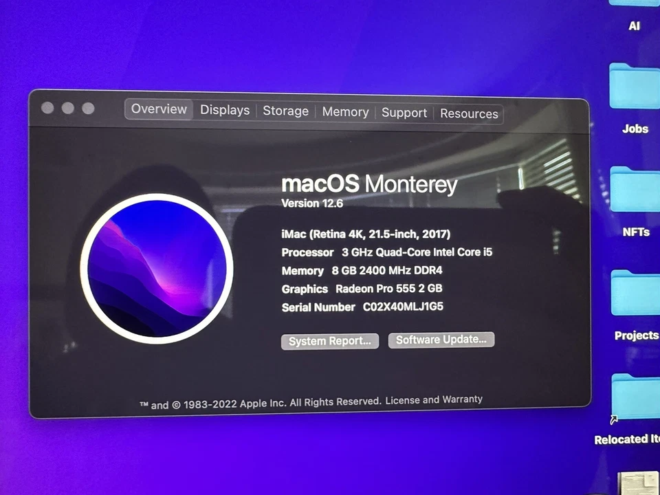 Настольный компьютер Apple iMac 21,5 дюйма дисплей Retina 4K — MNDY2LL/A (июнь 2017 г.) - Изображение 3 из 3