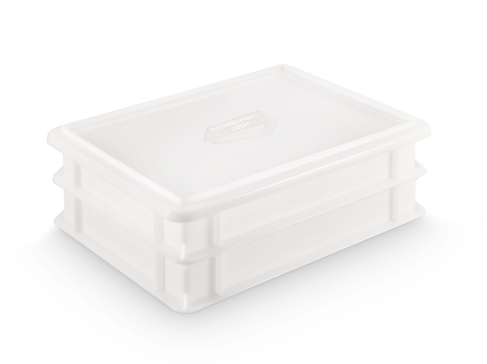 Pizzaballenbox 40x30cm Gusto, Pizzabox Teigwanne für Pizzateig, Gärbox 400x300mm