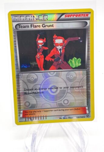 Pokémon TCG Team Flare Grunt XY 129/146 Reverse Holo Uncommon - Imagen 1 de 2