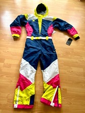  350 Tipsy Elves MEN'S NEON KNOCKOUT SNOW SUIT 1 Piece Multicolor Size M NEW