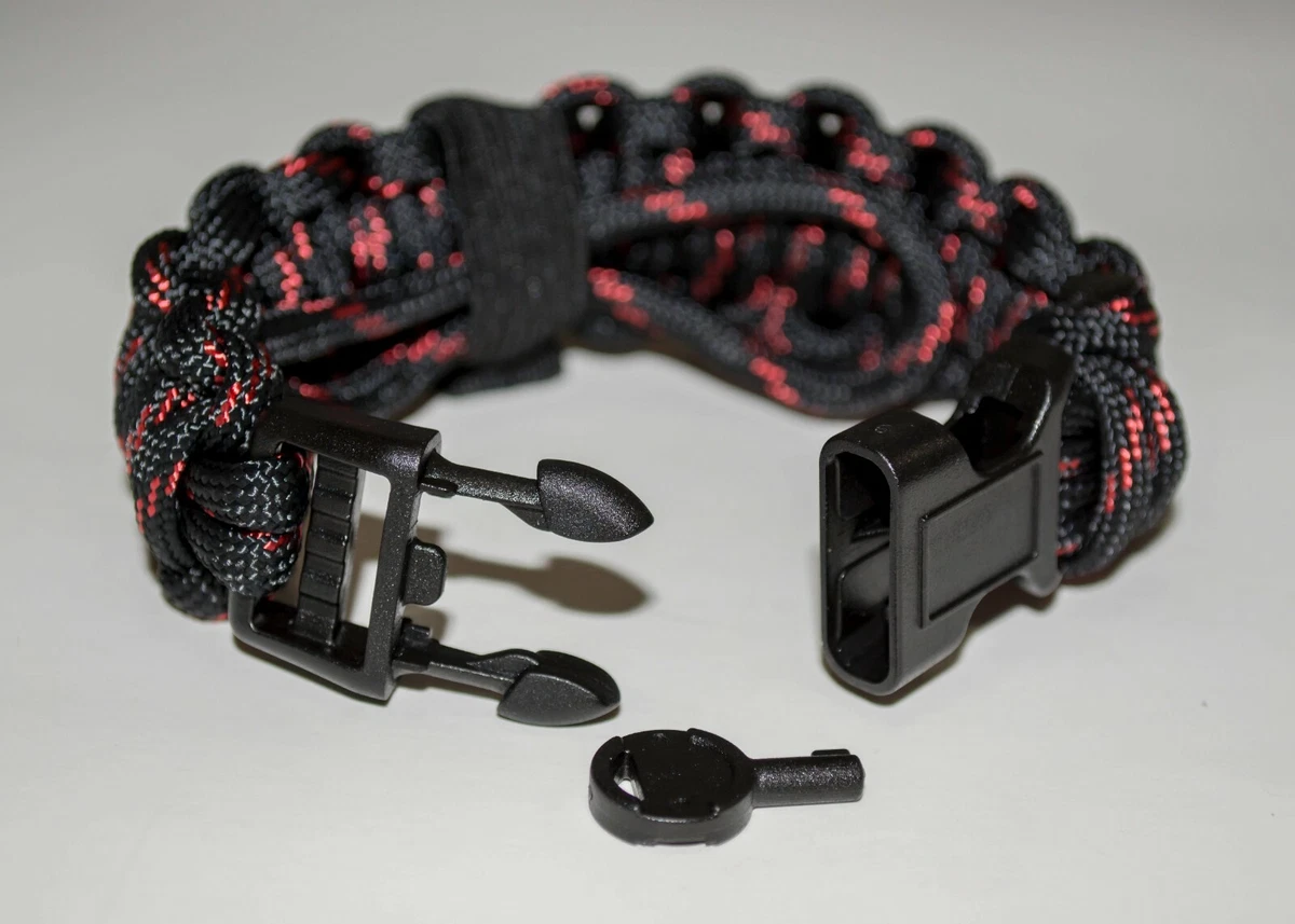 Paracord bracelet with handcuff key deals