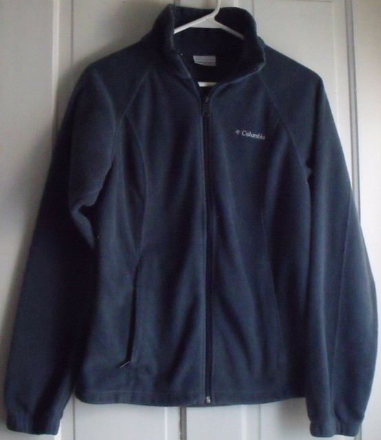 Women's Columbia Dark Green Fleece Zip Front Jacket Size M eBay