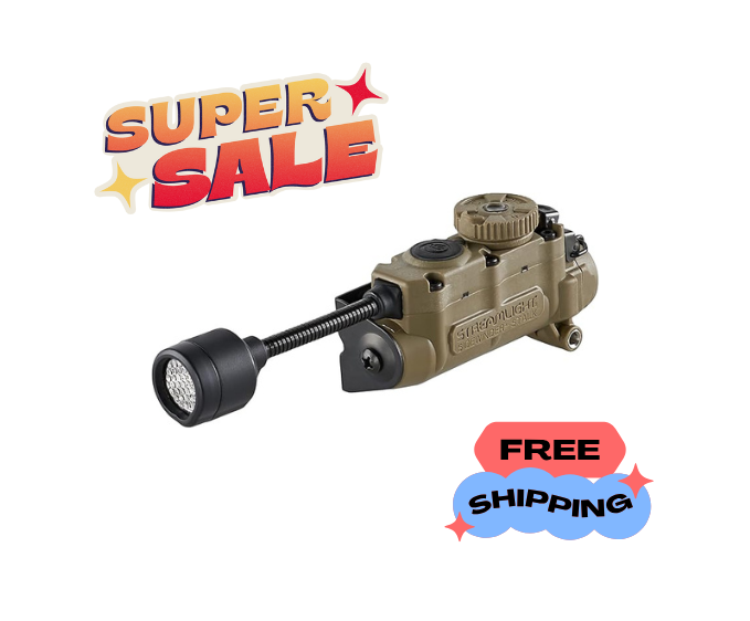 14307 Stalk 76-Lumen Tactical Helmet Light with Flexible Stalk, Coyote, A162