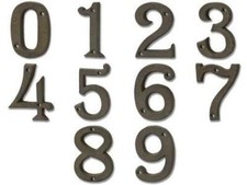 Rustic Vintage Cast Iron Number Numeral Front Door